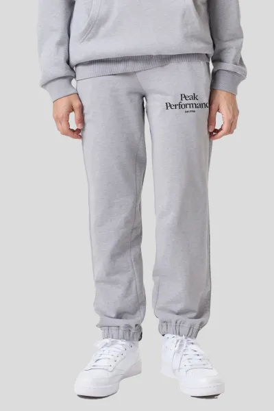 Tepláky Peak Performance Jr Original Pants Mel Med Grey Mel