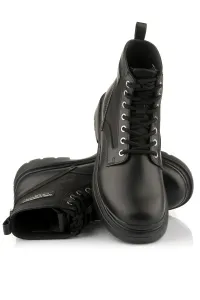 Členková Obuv Karl Lagerfeld Mason 6" Lace Boot Black Lthr