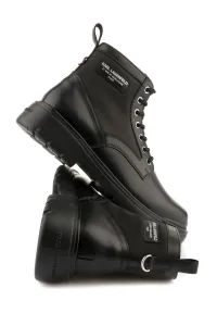 Členková Obuv Karl Lagerfeld Mason 6" Lace Boot Black Lthr