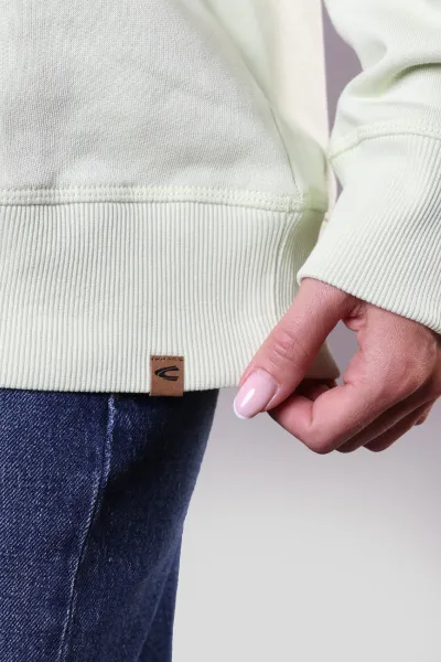 Mikina Camel Active Sweat Lime Green Check