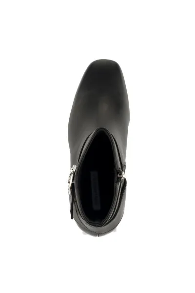 Členková Obuv Karl Lagerfeld Beata Ring Buckle Boot Black Lthr
