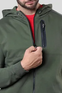 Mikina Camel Active Sweatjacket Forest Green