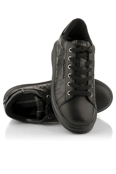 Tenisky Karl Lagerfeld Kapri Mens Monogram Emboss Lo Black Lthr / Mono