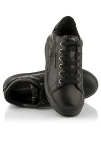 Tenisky Karl Lagerfeld Kapri Mens Monogram Emboss Lo Black Lthr / Mono