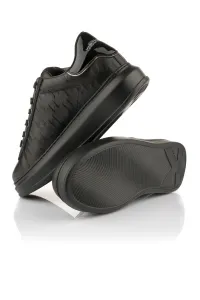 Tenisky Karl Lagerfeld Kapri Mens Monogram Emboss Lo Black Lthr / Mono