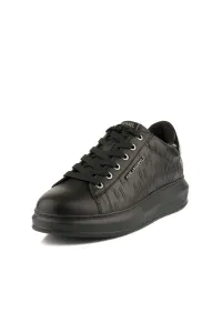 Tenisky Karl Lagerfeld Kapri Mens Monogram Emboss Lo Black Lthr / Mono