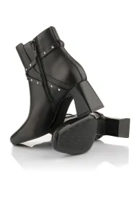 Členková Obuv Karl Lagerfeld Beata Studs Ankle Boot Black Lthr