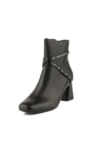 Členková Obuv Karl Lagerfeld Beata Studs Ankle Boot Black Lthr
