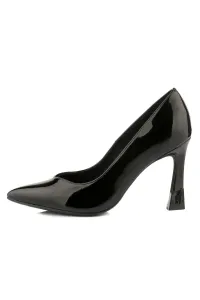 Lodičky Karl Lagerfeld Premiere 90 Gloss Pump Black Patent Lthr