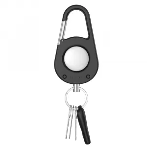 Tech-Protect Slidelock Carabiner puzdro na Apple AirTag 1 / 2, čierne