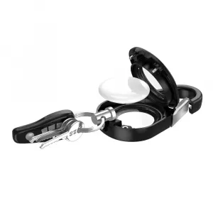 Tech-Protect Slidelock Carabiner puzdro na Apple AirTag 1 / 2, čierne