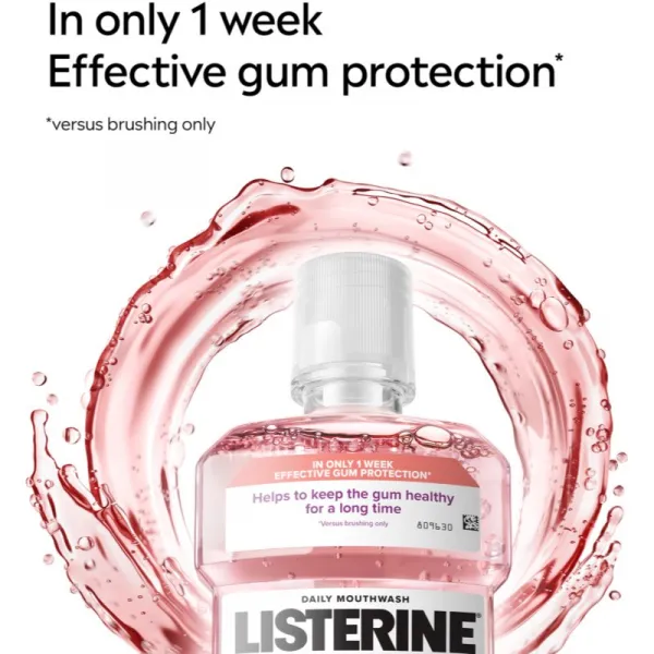 Listerine Professional Gum Protection+ ústna voda na ochranu zubov a ďasien 500 ml