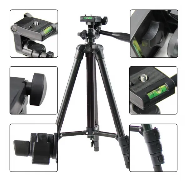 MG Tripod statív + bluetooth diaľkový ovládač, čierny
