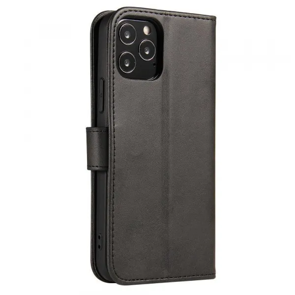 MG Magnet knižkové kožené puzdro na OnePlus Ace, čierne