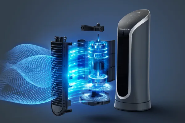 Stolný ventilátor Rowenta Eole Compact VU6220F0 Čierny/Biely