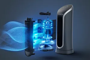 Stolný ventilátor Rowenta Eole Compact VU6220F0 Čierny/Biely