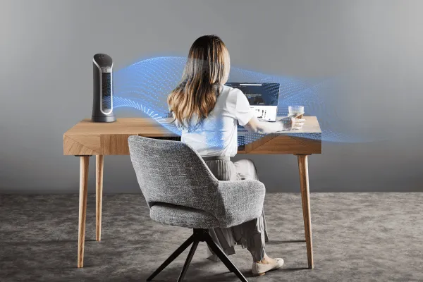 Stolný ventilátor Rowenta Eole Compact VU6220F0 Čierny/Biely