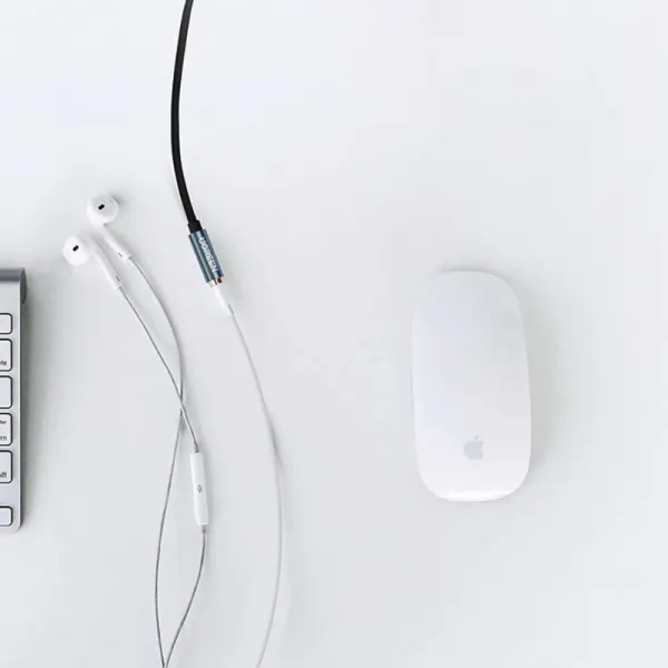 Adaptér mini jack 3,5mm - Čierna H26279