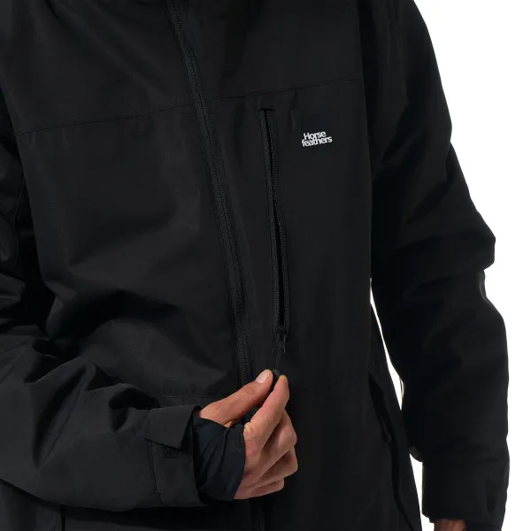 HORSEFEATHERS Bunda Recon - black BLACK velikost XXL