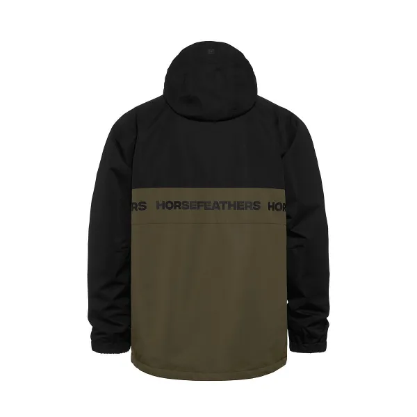 HORSEFEATHERS Bunda Gordie - black/olive night velikost S