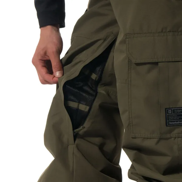 HORSEFEATHERS Nohavice Rowen - olive night GREEN velikost XL