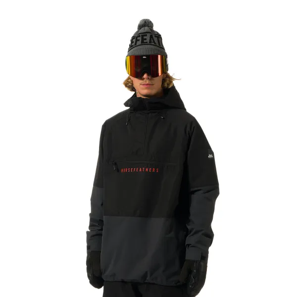 HORSEFEATHERS Bunda Donnie - black/phantom BLACK velikost S