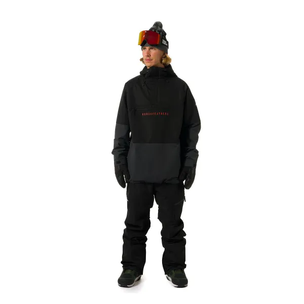 HORSEFEATHERS Bunda Donnie - black/phantom BLACK velikost S