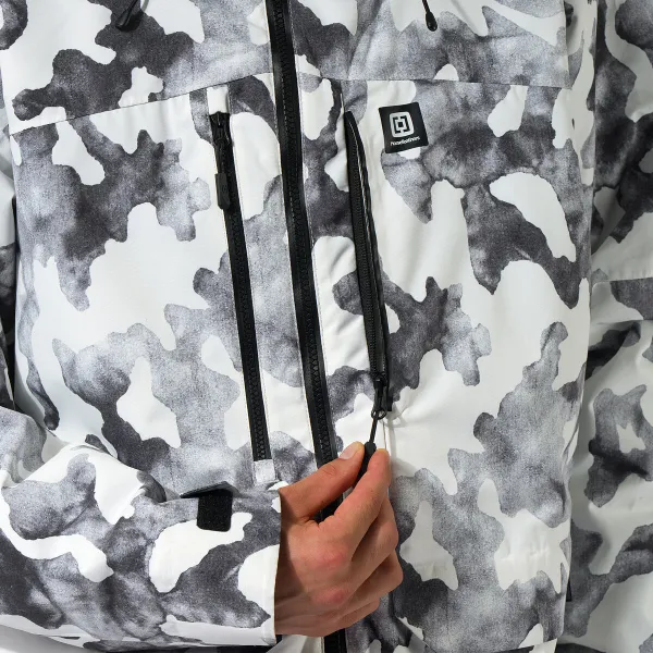HORSEFEATHERS Bunda Pearl - arctic camo WHITE velikost L