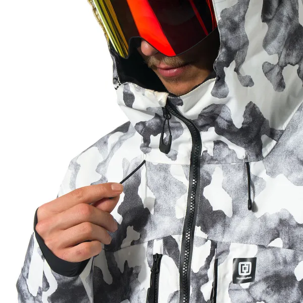 HORSEFEATHERS Bunda Pearl - arctic camo WHITE velikost L