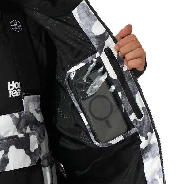 HORSEFEATHERS Bunda Pearl - arctic camo WHITE velikost L