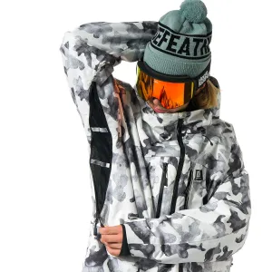 HORSEFEATHERS Bunda Pearl - arctic camo WHITE velikost L
