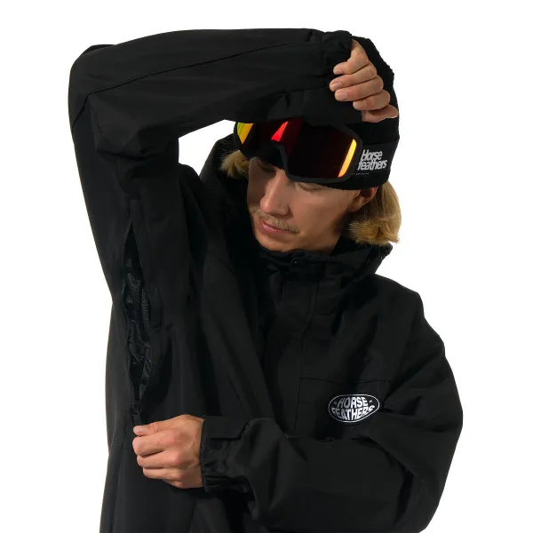 HORSEFEATHERS Bunda Morris - black BLACK velikost M