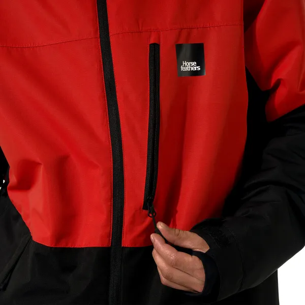 HORSEFEATHERS Bunda Recon - red/black RED velikost S