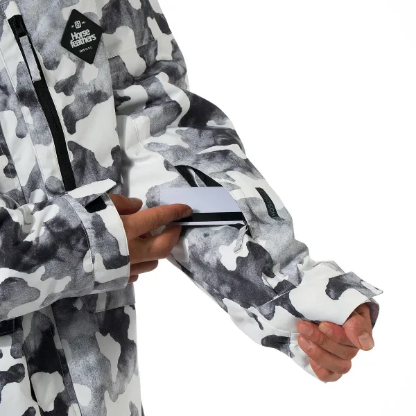 HORSEFEATHERS Bunda Ranger - arctic camo WHITE velikost L