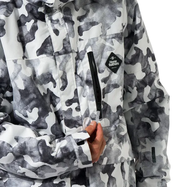 HORSEFEATHERS Bunda Ranger - arctic camo WHITE velikost L