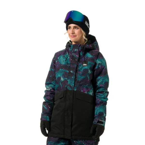 HORSEFEATHERS Bunda Ember - mosaic BLUE velikost M