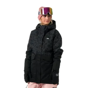 HORSEFEATHERS Bunda Ember - floral cheetah BLACK velikost M