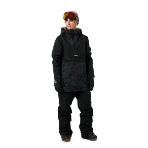 HORSEFEATHERS Bunda Fiora - floral cheetah BLACK velikost M