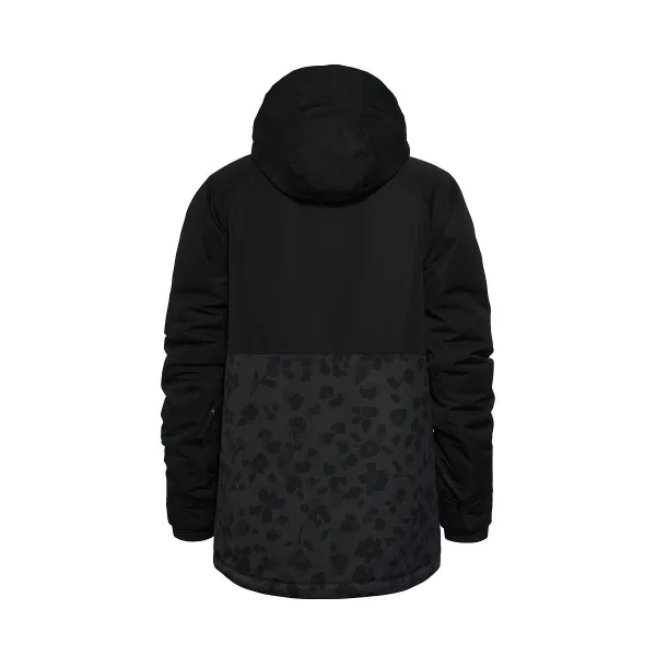 HORSEFEATHERS Bunda Tay - floral cheetah BLACK velikost M