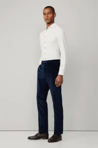 Nohavice Hackett London Stretch Cord Trs F Midnight Blue