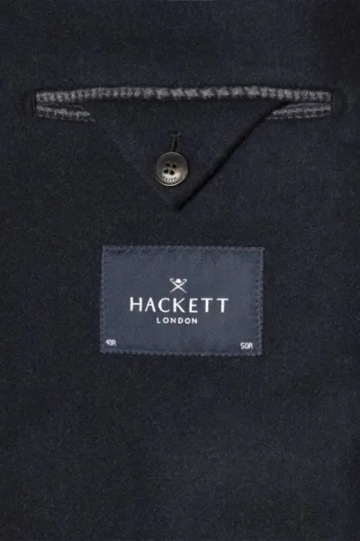 Kabát Hackett London Double Face Coat Midnight Blue