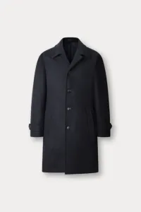 Kabát Hackett London Double Face Coat Midnight Blue