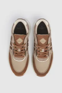 Tenisky Hackett London Otto Run Dark Stone Beige