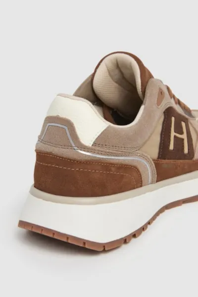 Tenisky Hackett London Otto Run Dark Stone Beige