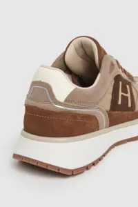 Tenisky Hackett London Otto Run Dark Stone Beige