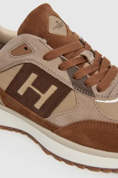 Tenisky Hackett London Otto Run Dark Stone Beige