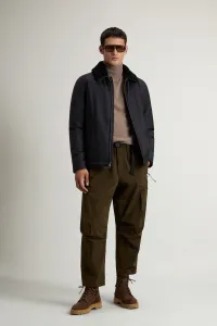 Bunda Woolrich Lp Wool Silk Stag Jacket Graphite Melange