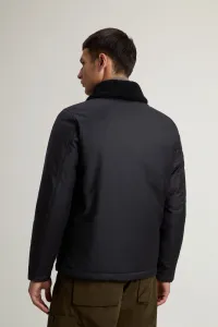 Bunda Woolrich Lp Wool Silk Stag Jacket Graphite Melange