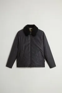 Bunda Woolrich Lp Wool Silk Stag Jacket Graphite Melange