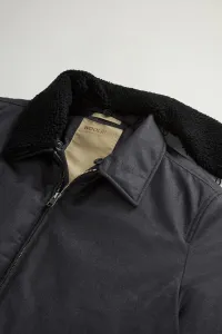 Bunda Woolrich Lp Wool Silk Stag Jacket Graphite Melange